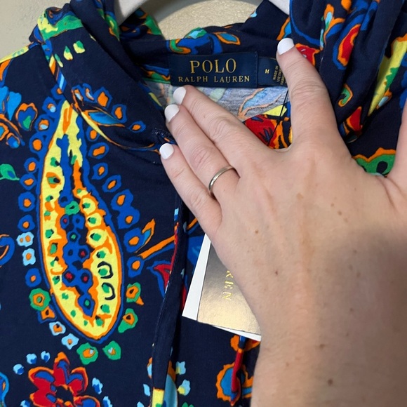 Polo Ralph Lauren Men’s Paisley Jersey Hooded Long Sleeve NWT - Picture 6 of 8